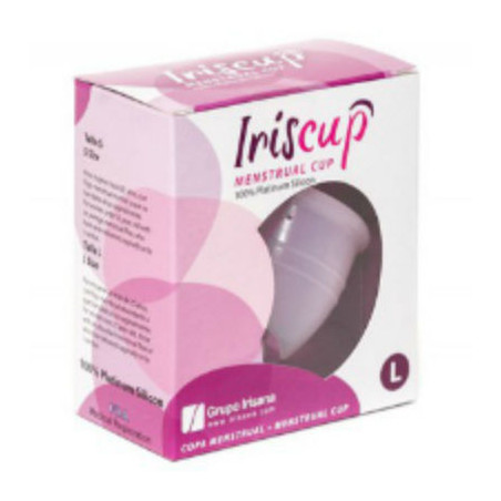 IRISCUP - COPPA MESE GRANDE ROSA + SACCHETTO STERILIZZATORE GRATUITO