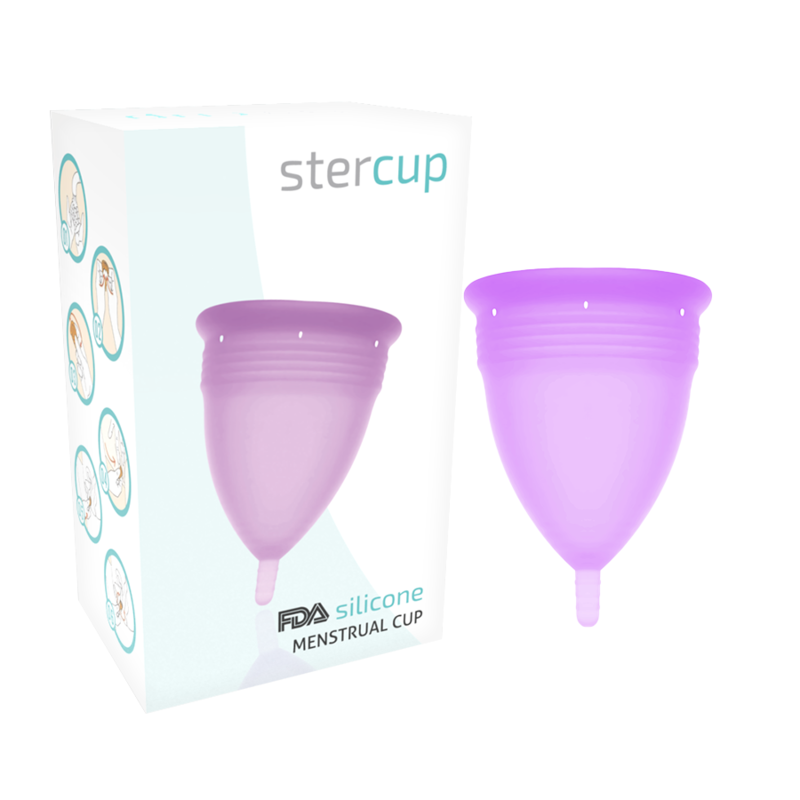 STERCUP - COPPA MESTRUALE IN SILICONE FDA TAGLIA S LILLA