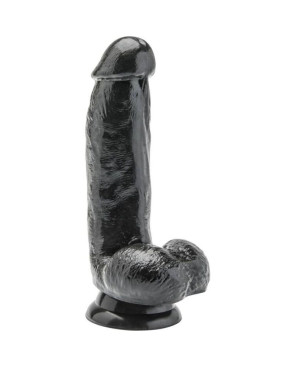 GET REAL - DILDO 12 CM CON SFERE NERO