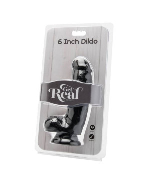 GET REAL - DILDO 12 CM CON SFERE NERO