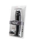 GET REAL - DILDO 25,5 CM CON SFERE NERO