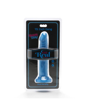 GET REAL - HAPPY DICKS DONG 19 CM BLU