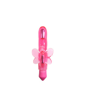 Vibratore per il Punto-G Evolved Slenders Flutter Rosa Farfalla