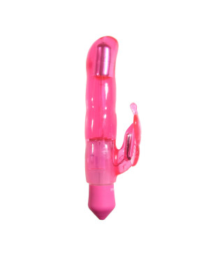 Vibratore per il Punto-G Evolved Slenders Flutter Rosa Farfalla