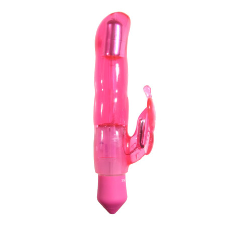 Vibratore per il Punto-G Evolved Slenders Flutter Rosa Farfalla