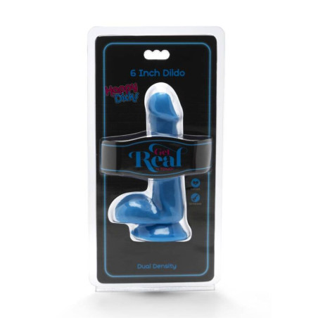 GET REAL - HAPPY DICKS DILDO 12 CM SFERE BLU