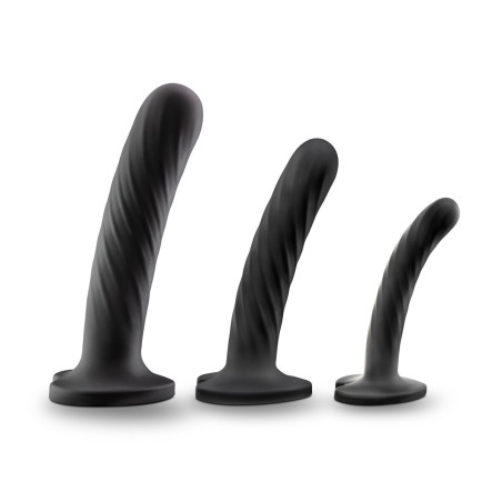 Dildo Blush Temptasia Nero 3 Pezzi