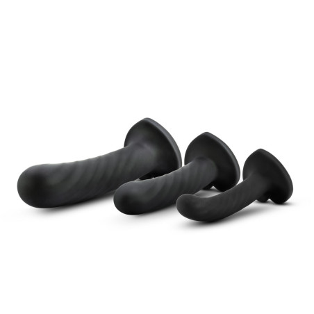 Dildo Blush Temptasia Nero 3 Pezzi