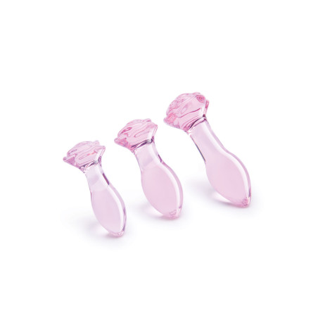 Plug Anale Dream Toys Glaze Rosa 3 Pezzi