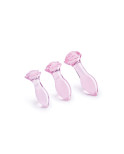 Plug Anale Dream Toys Glaze Rosa 3 Pezzi