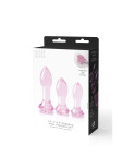 Plug Anale Dream Toys Glaze Rosa 3 Pezzi