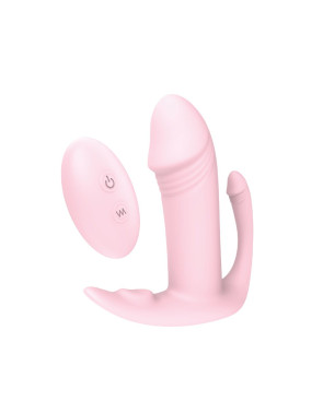 Masturbatore Doppia Penetrazione Dream Toys Essentials Rosa