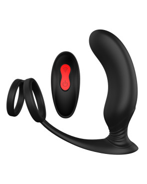 Vibratore Anale Cassini Nero Dream Toys Essentials P-Pleaser Nero