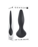 Plug Anale Gender X HIP TO BE SQUARE Nero (9,5 cm)