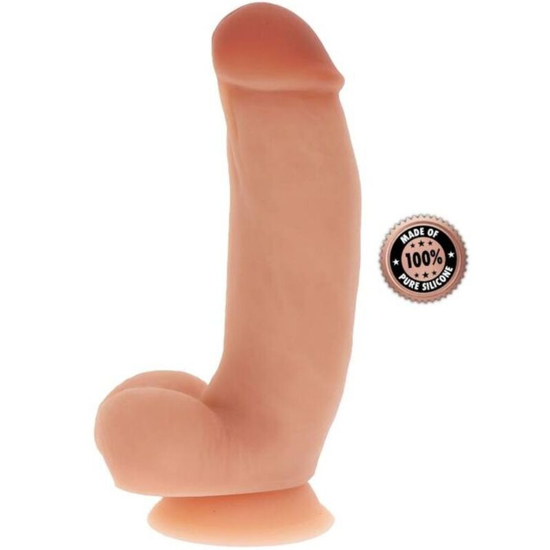 GET REAL - DILDO IN SILICONE 18 CM CON PALLE IN PELLE