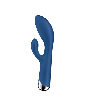 Vibratore Doppia Stimolazione Satisfyer Spinning Rabbit 1 Azzurro