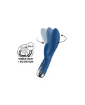 Vibratore Doppia Stimolazione Satisfyer Spinning Rabbit 1 Azzurro