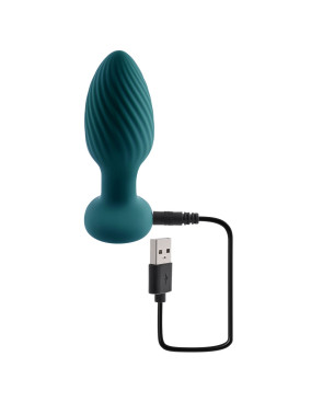 Plug Anale Playboy SPINNING TAIL TEASER Verde