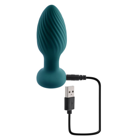 Plug Anale Playboy SPINNING TAIL TEASER Verde