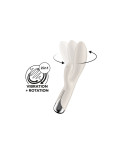 Vibratore Doppia Stimolazione Satisfyer Spinning Rabbit 1 Bianco