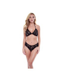 Set di Lingerie Baci Lingerie Bra & Panty Nero (M/L)