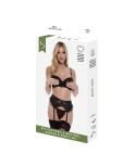 Set di Lingerie Baci Lingerie Peek-A-Boo Bra Nero (S/M)