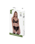 Set di Lingerie Baci Lingerie Peek-A-Boo Bra Nero (M/L)