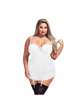 Corsetto Baci Lingerie Bianco (3XL/4XL)