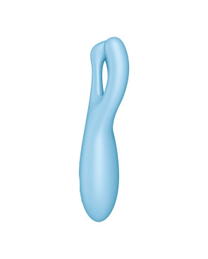 Massaggiatore Satisfyer Threesome 4 Connect Azzurro