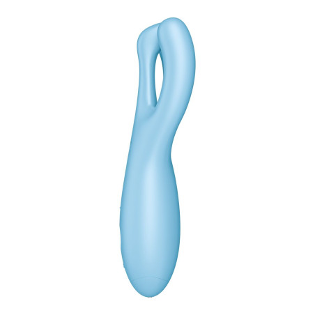 Massaggiatore Satisfyer Threesome 4 Connect Azzurro