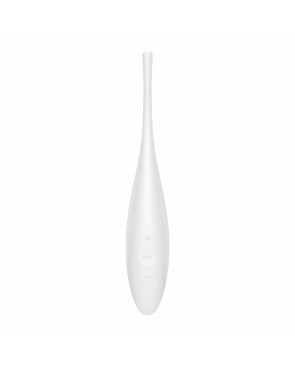 Vibratore Clitorideo Curvo Satisfyer Twirling Joy Bianco