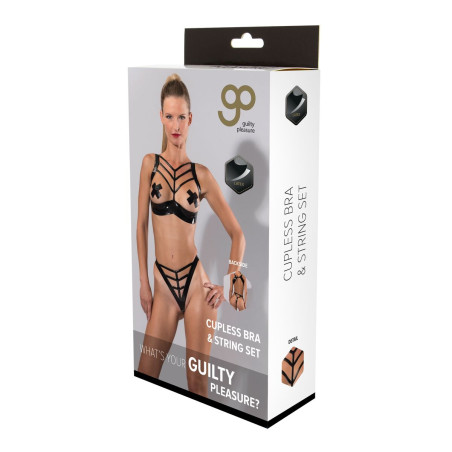 Set di Lingerie Guilty Pleasure Nero (S)