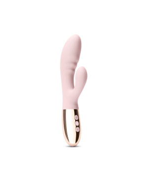 Vibratore Doppia Stimolazione Le Wand Blend Rose Gold Dorato Oro Rosa