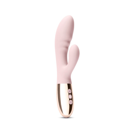 Vibratore Doppia Stimolazione Le Wand Blend Rose Gold Dorato Oro Rosa