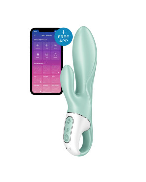 Vibratore Doppia Stimolazione Satisfyer Air Pump Bunny 5 Verde