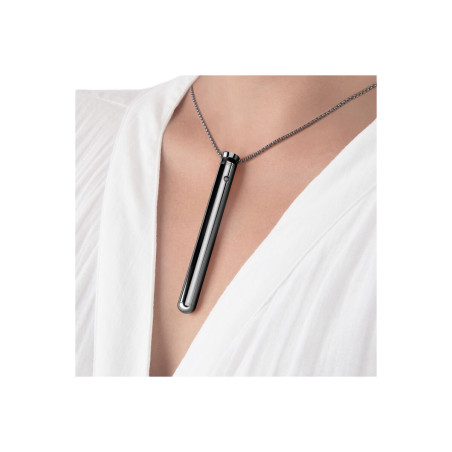 Vibratore Mini Le Wand Necklace Ciondolo Nero