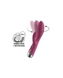 Vibratore Doppia Stimolazione Satisfyer Spinning Rabbit 1 Rosso