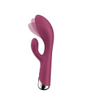 Vibratore Doppia Stimolazione Satisfyer Spinning Rabbit 1 Rosso