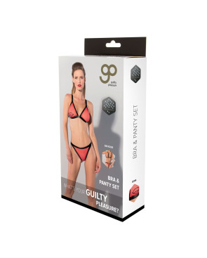 Set di Lingerie Guilty Pleasure Rosso (S)