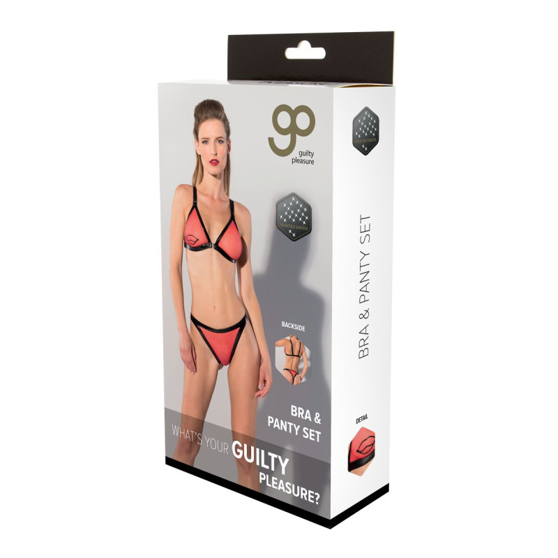 Set di Lingerie Guilty Pleasure Rosso (S)