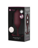 Butt Plug Vibrante B-Vibe 5 Rosso Rosso Granato