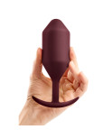 Butt Plug Vibrante B-Vibe 5 Rosso Rosso Granato