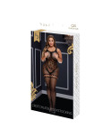 Body di Pizzo Jaquard Lace Suspender Taglia Grande Baci Lingerie 00186 (Queen)