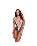 Body Baci Lingerie Floral & Lace Grigio M/L