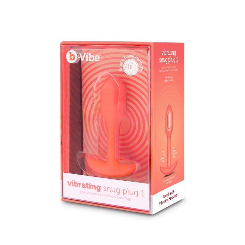 Plug Anale B-Vibe Vibrating Snug Arancio