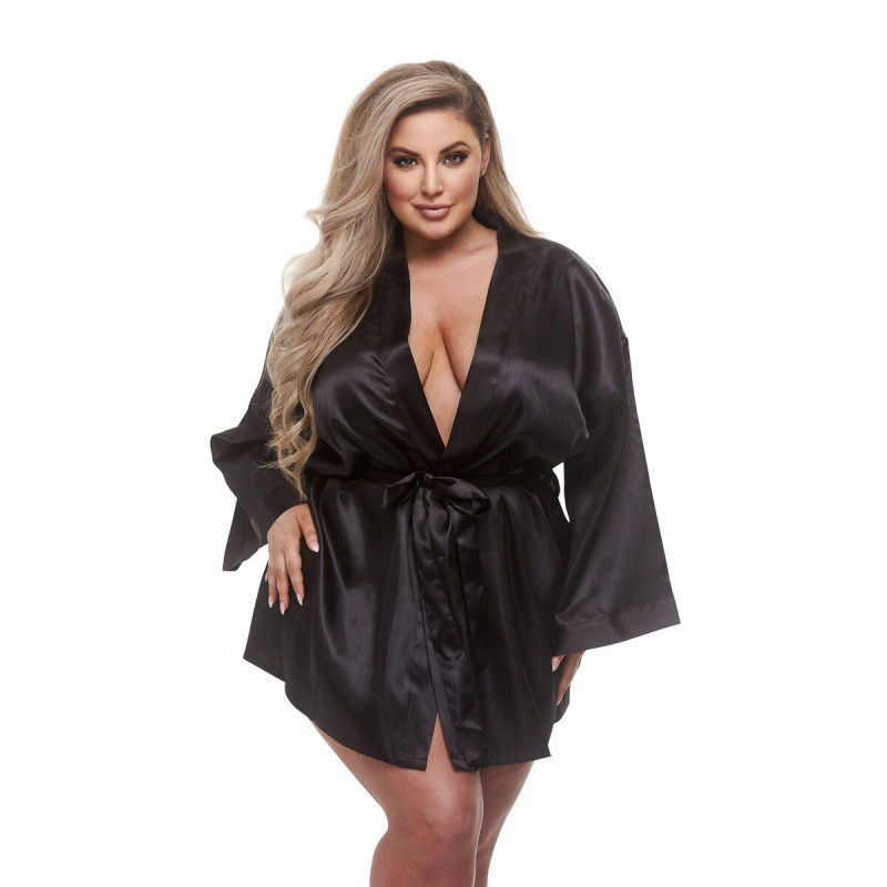 Camice Baci Lingerie All Satin Nero XL