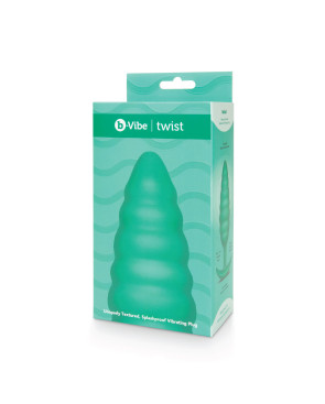 Butt Plug Vibrante B-Vibe Twist Texture Verde