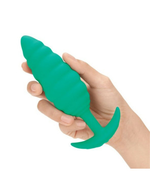 Butt Plug Vibrante B-Vibe Twist Texture Verde