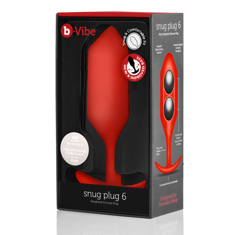 Plug Anale B-Vibe 6 Rosso