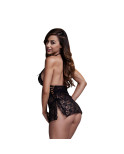 Babydoll in Pizzo Nero Taglia Unica Baci Lingerie BW3103 Nero Taglia unica